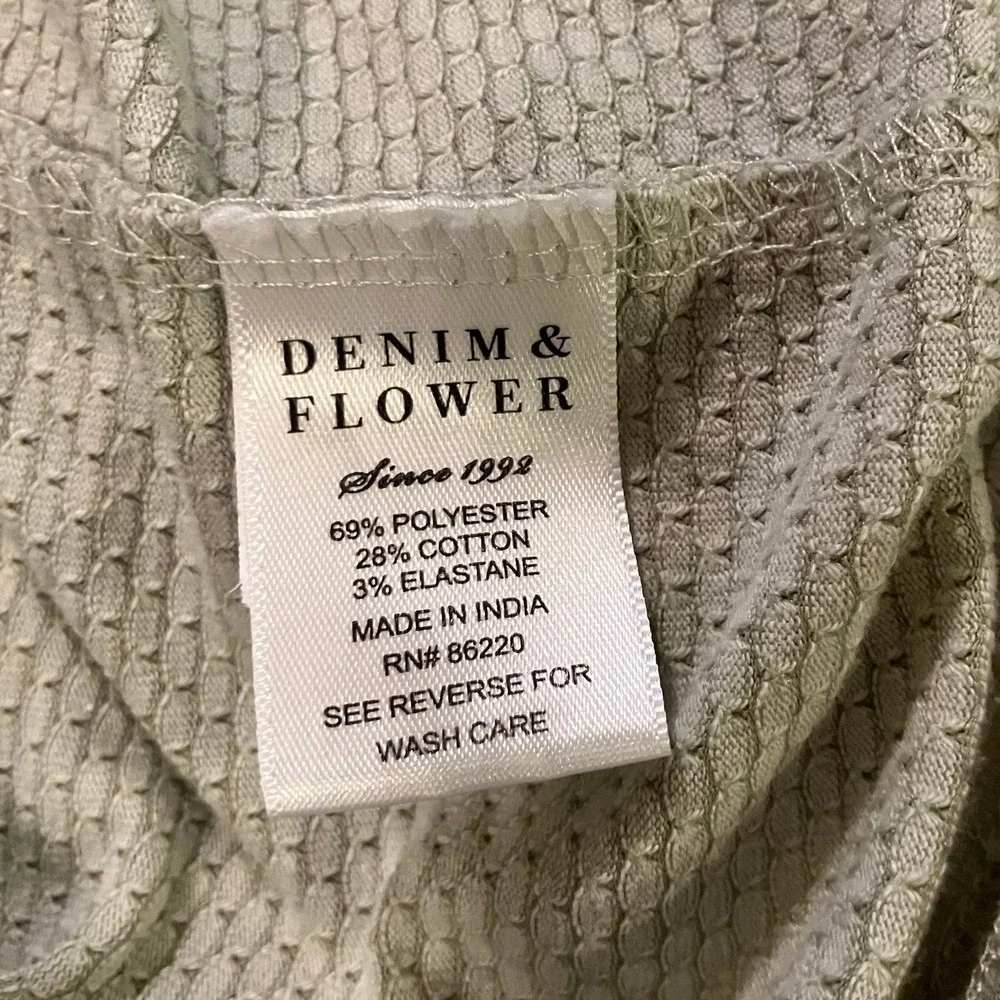 Denim & Flower Ricky Singh‎ Green/White Color Block Shortsleeve Shirt Boys 13/14